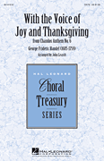 cover With the Voice of Joy and Thanksgiving SATB choral sheet music cover